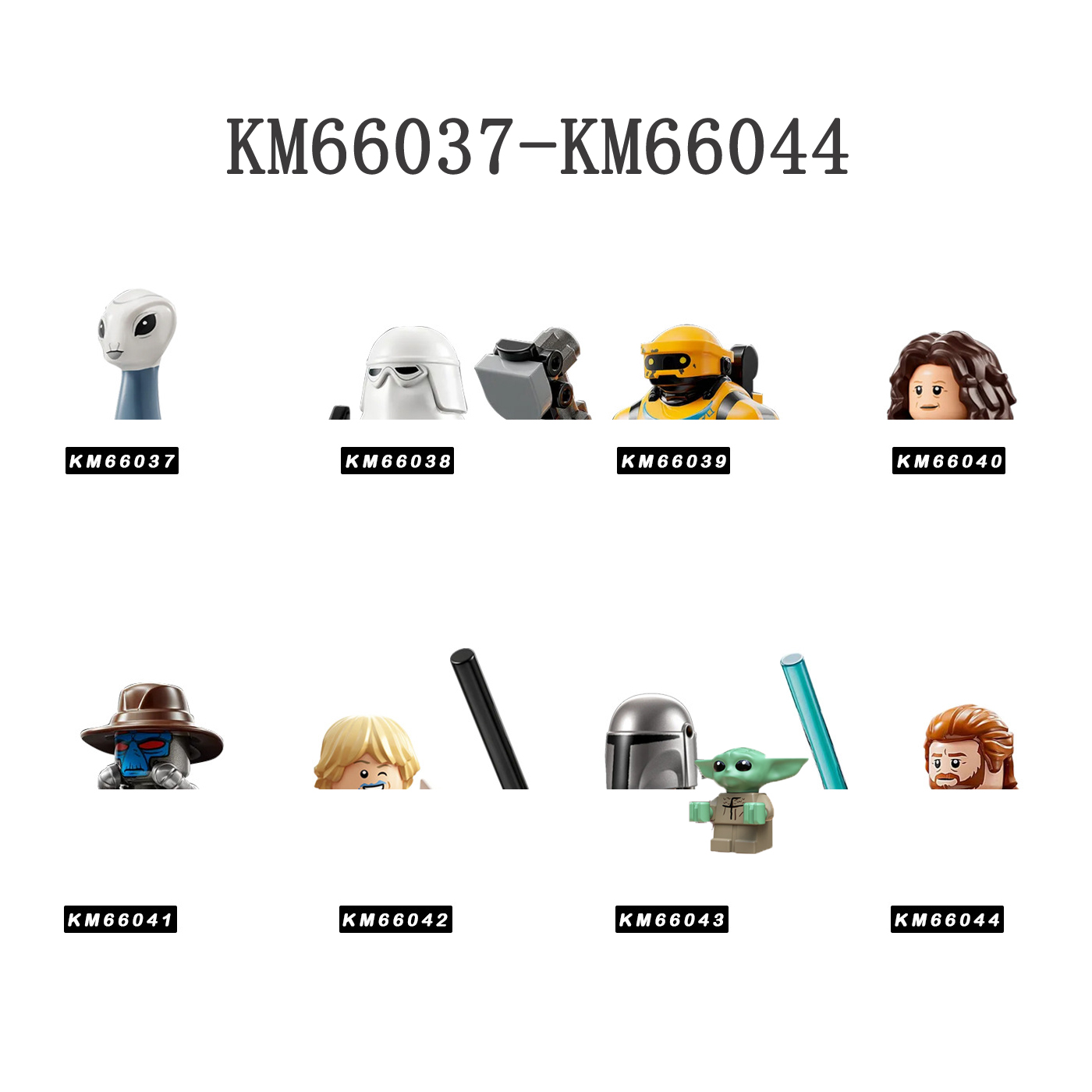 Model Kit Star Wars - KM66037-KM66044 Building Blocks 8 pcs/set Obi-Wan