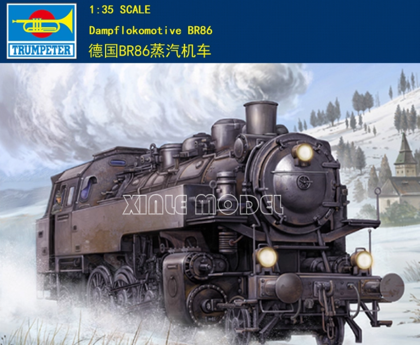 Model Kit Locomotive - Trumpeter 00217 BR86 Steam Training 1/35