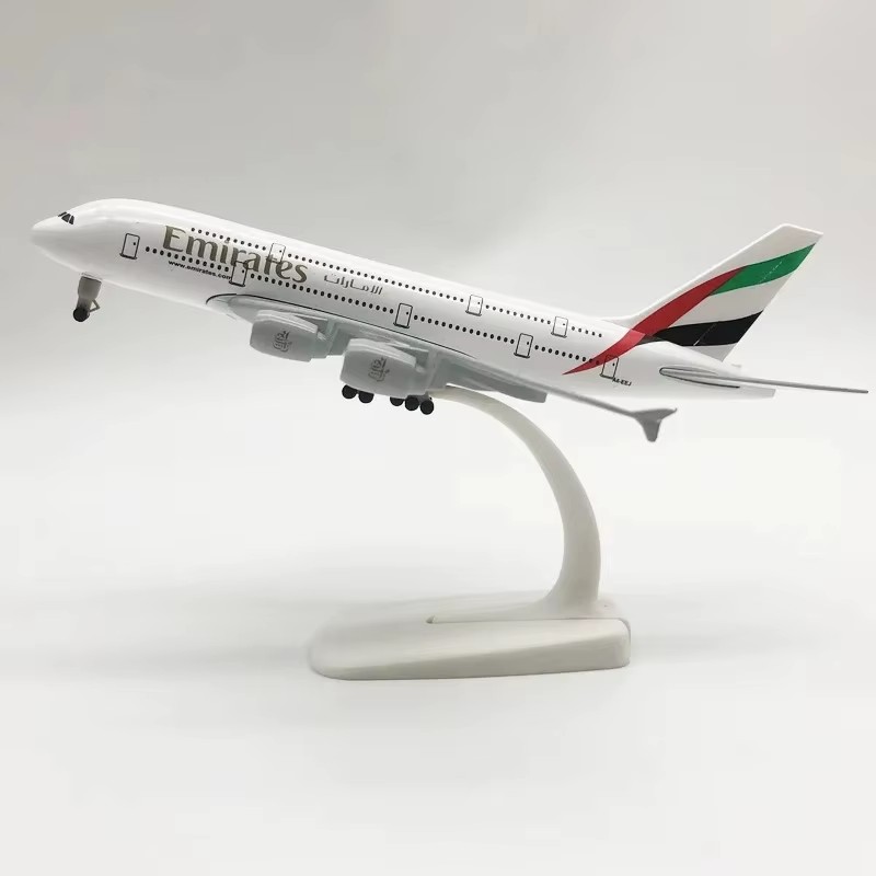 Model Kit Airplane - 20CM A380 Emirates Airline 1:400 Airbus