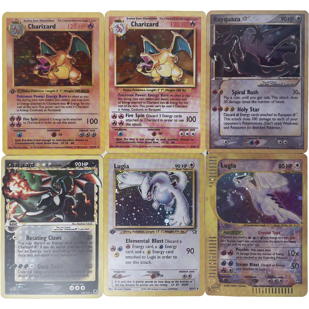 Model Kit Lugia - 6Pcs/set DIY PTCG Collection Card Anime