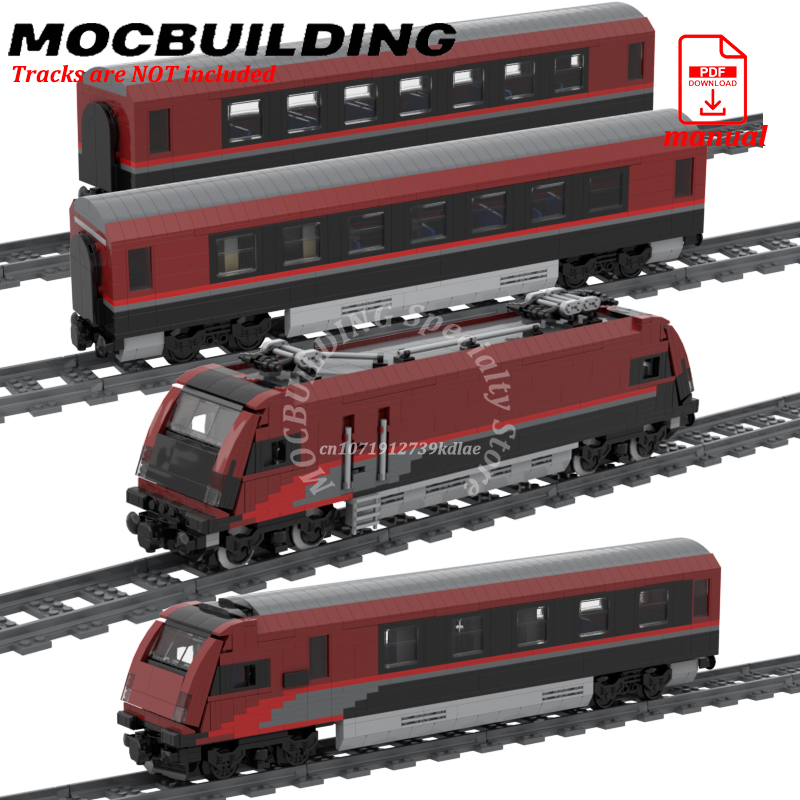 Model Kit Engine - RJ Train Engine Model MOC Buildings