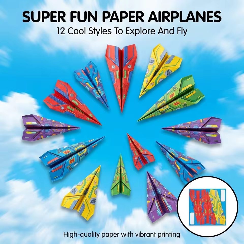 12 Models 36 Colored Papers Pa – Model Kit Airplane recenzja i cena