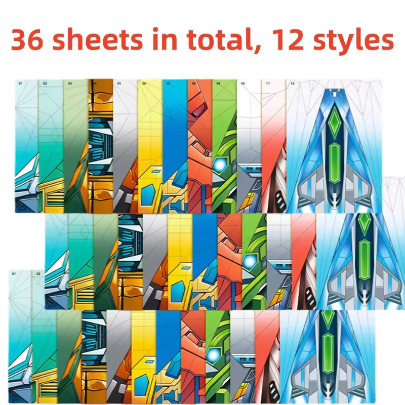 12 Models 36 Colored Papers Pa – Model Kit Airplane recenzja i cena