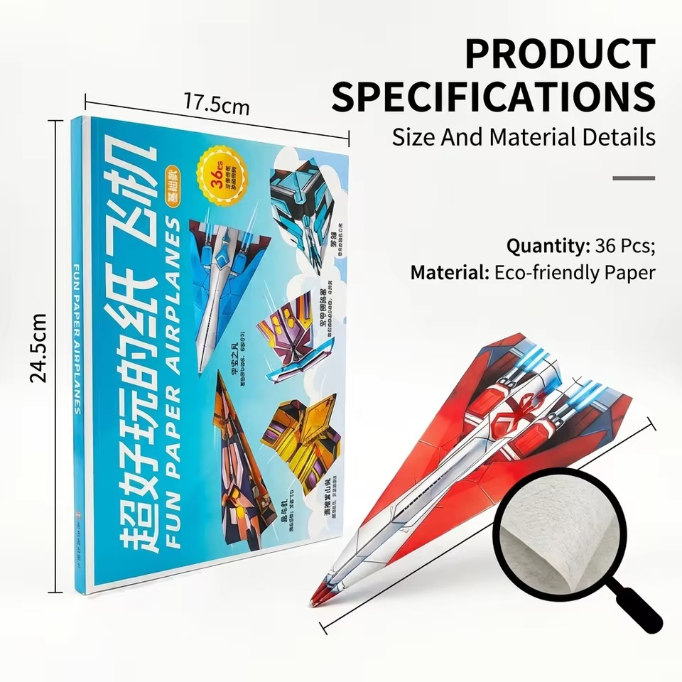 12 Models 36 Colored Papers Pa – Model Kit Airplane recenzja i cena