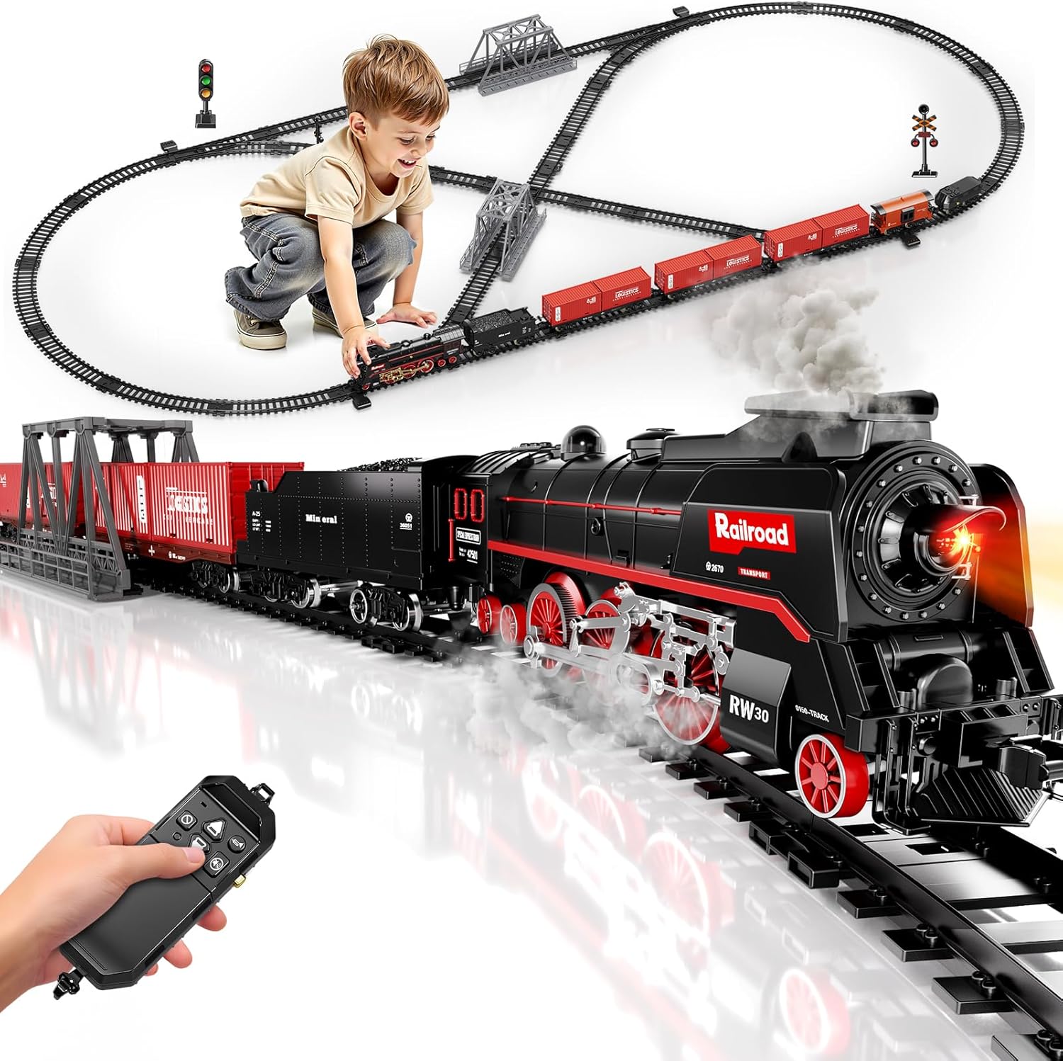 Model Train Set, Remote Contro – Model Kit Locomotive recenzja i cena