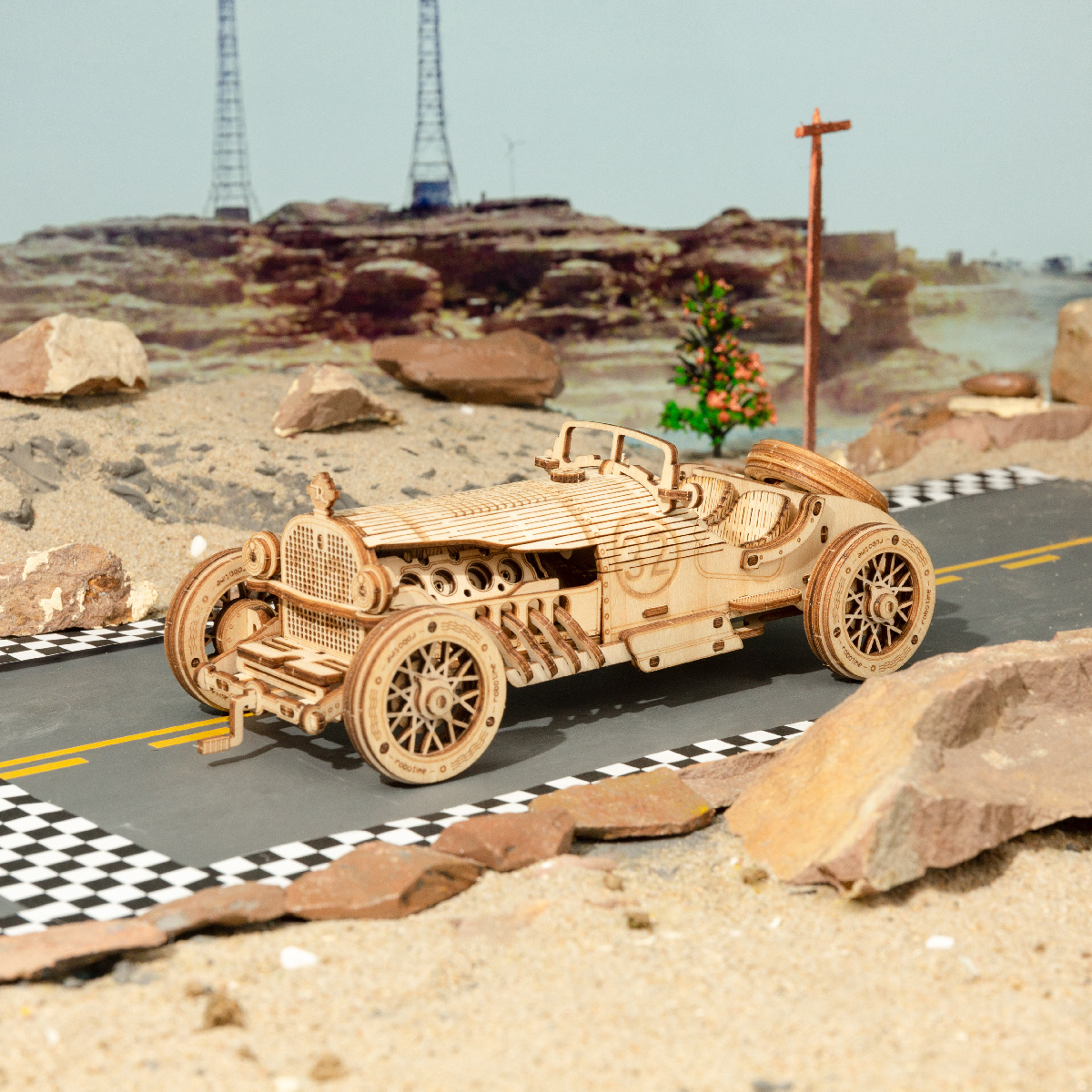 Robotime Rokr Classic Car 3D W – Model Kit Locomotive recenzja i cena