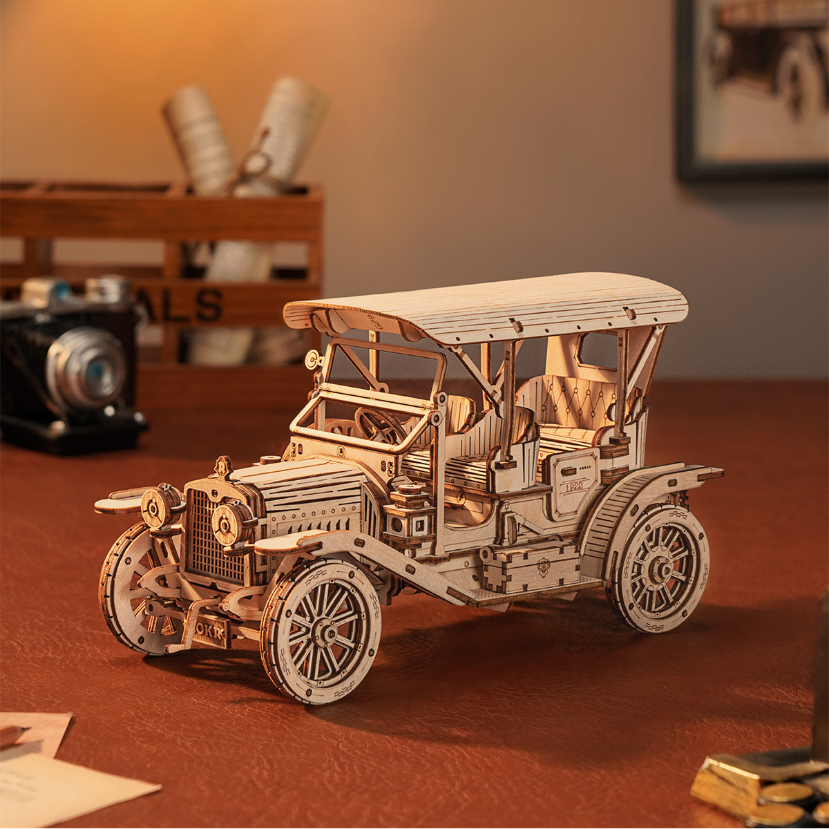 Robotime Rokr Classic Car 3D W – Model Kit Locomotive recenzja i cena