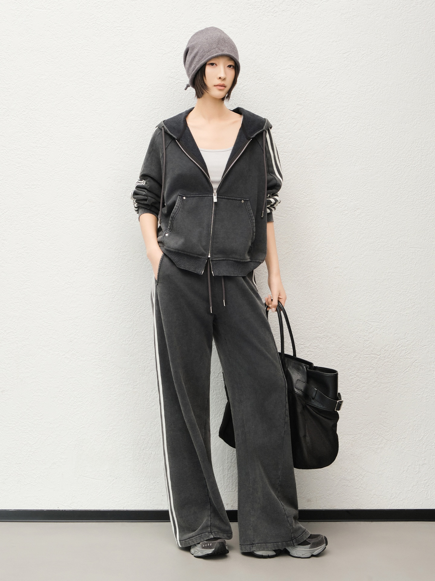 MeiYang Fleece Lined Hooded Ja – Wash Effect Set recenzja i cena
