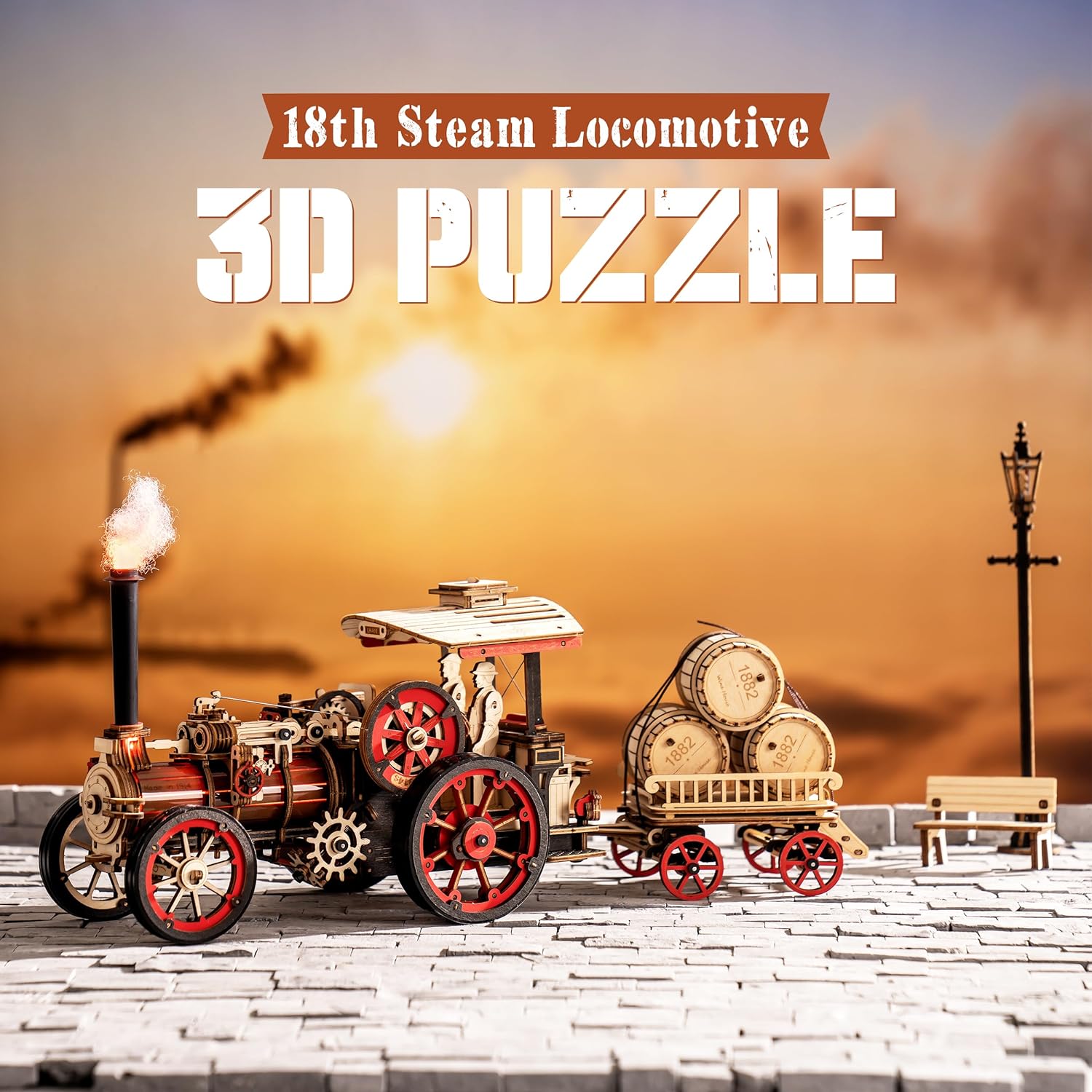 Robotime Rokr Car Model Buildi – Model Kit Locomotive recenzja i cena