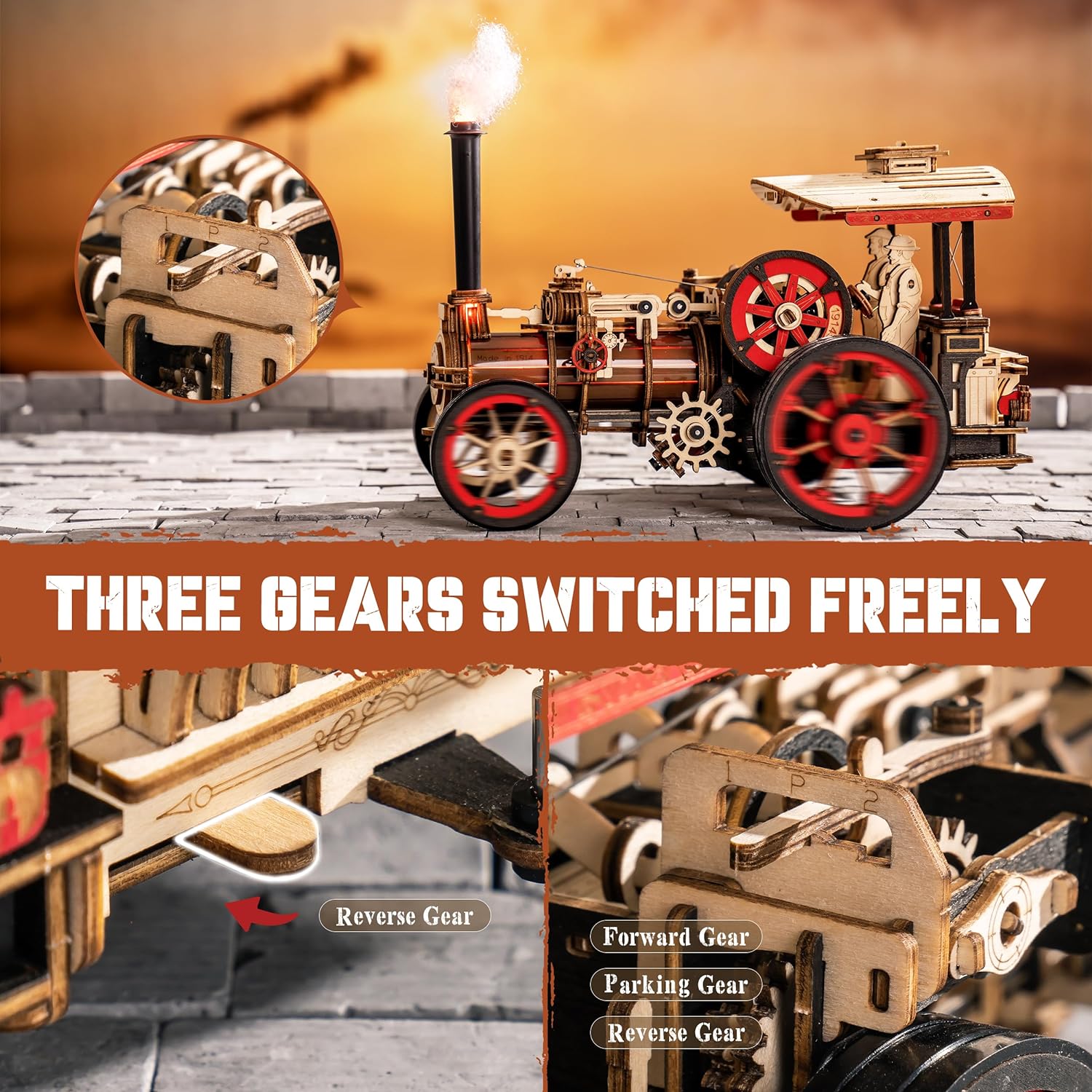 Robotime Rokr Car Model Buildi – Model Kit Locomotive recenzja i cena
