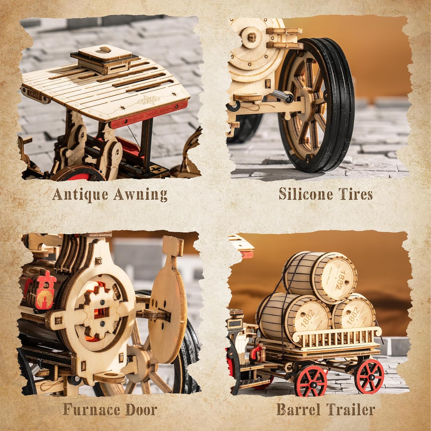 Robotime Rokr Car Model Buildi – Model Kit Locomotive recenzja i cena