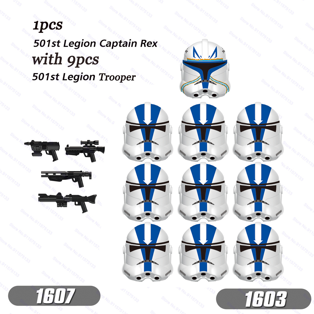 10pcs Clone 501st legion Troop – Model Kit Star Wars recenzja i cena