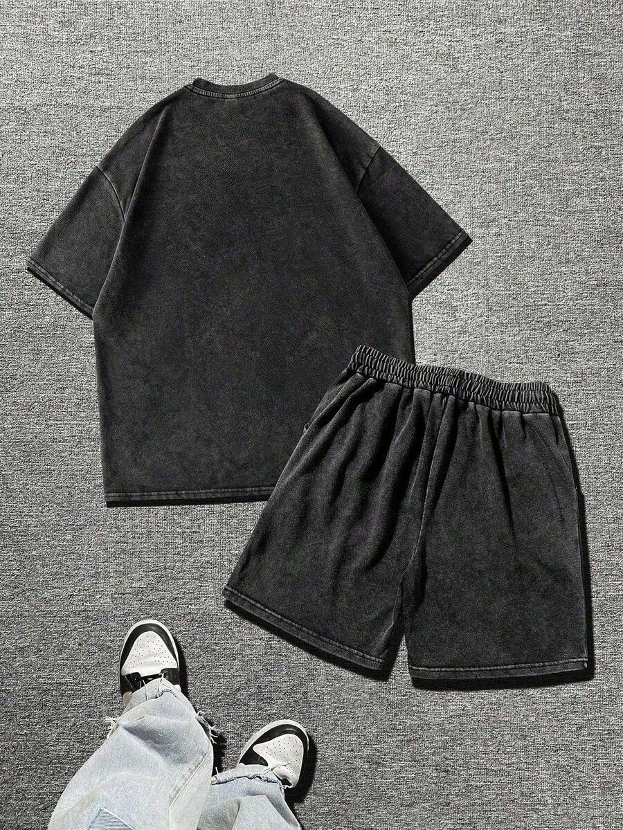 Mens Washed Cotton T-Shirt And – Wash Effect Set recenzja i cena