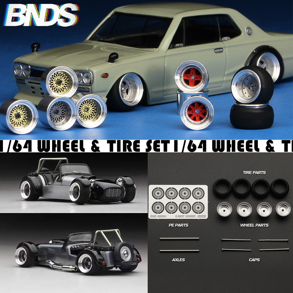 BNDS 1/64 Metal Wheel Hubs Rub – Model Kit Jdm recenzja i cena