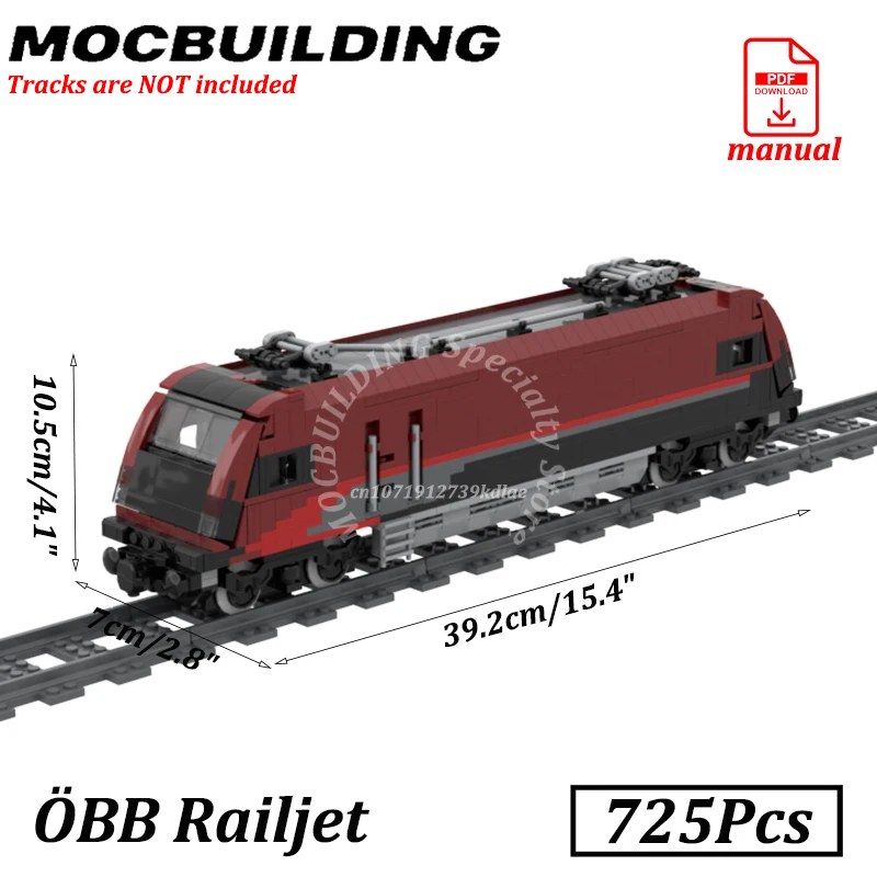 RJ Train Engine Model MOC Buil – Model Kit Engine recenzja i cena